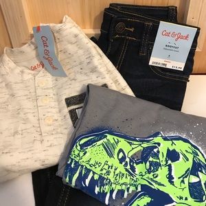 Boys Size 5 Cat and Jack Pants/Shirts